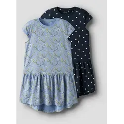 Name It Minikleid NKFVIGGA 2P CAPSL DRESS (Packung, 2-tlg) blau 158 EU