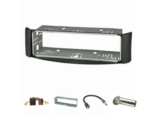 tomzz Audio Radioblende Set passt für Smart fortwo (450) Bj.1998-2007 dunkelgrau m Autoradio