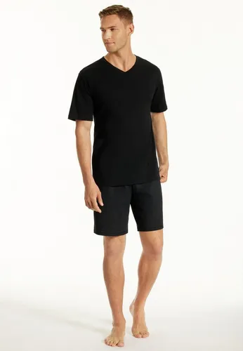 Produktbild Uncover by Schiesser Herren Schlafanzug kurz, schwarz, 48