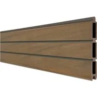 Produktbild GroJa Einzelprofil Solid Rhombus 180 cm x 30 cm Teak Co-Extrudiert