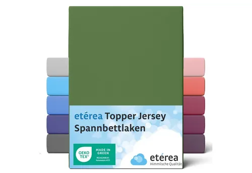 etérea Himmlische Qualität Spannbettlaken etérea Comfort Jersey Topper Spannbettlaken, Jersey, Gummizug: rundum, (1 Stück)