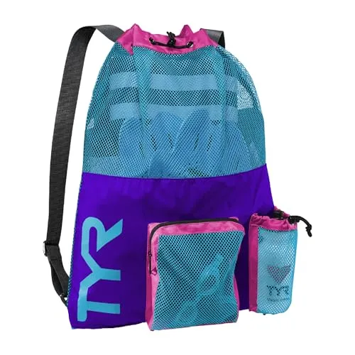 TYR Unisex Big Mesh Mummy Rucksack Tasche, Purple/Blue/Pink, Einheitsgröße