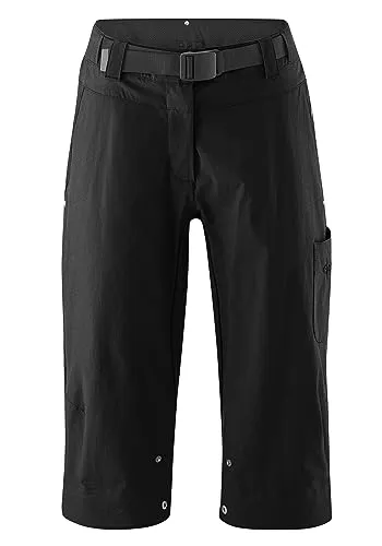 Gonso Ruth Pants Bikeshorts Damen 3/4 Länge EU46 - Damen Radtourenhose in 3/4 Länge, ideal für Radsport und komfortabel dank hochwertiger Innenhose. Perfekt für lange Fahrten!
