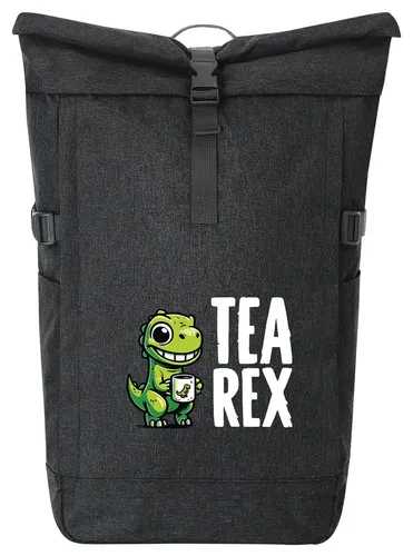 Huuraa Kurierrucksack Tea Rex Dinosaurier 30-44 Liter Black Melange