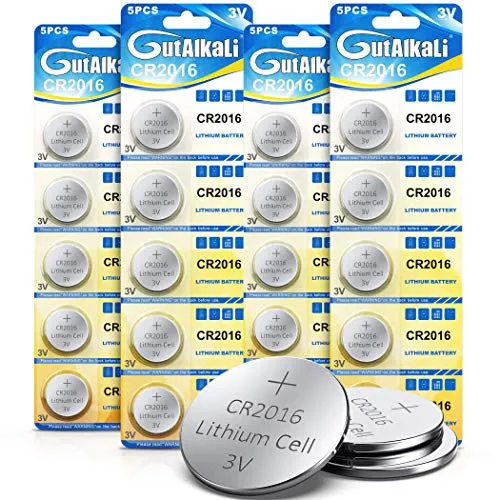 GutAlkaLi 20 Stück CR2016 3V Lithium Knopfzelle Elektro CR 2016 Lithium