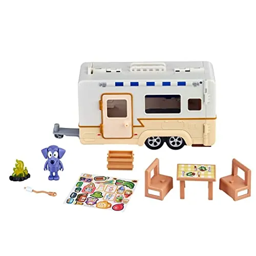 Blueys Wohnwagen-Spielset mit Figuren (6,3–7,6 cm)