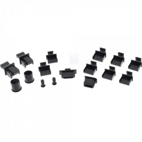 InLine Staubschutz-Set, für PC-Schnittstellen, 17-teilig