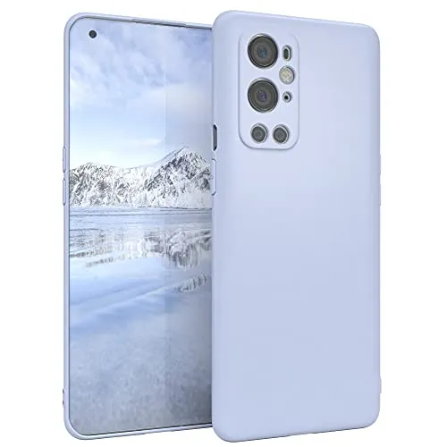 EAZY CASE Handyhülle Silikon mit Kameraschutz kompatibel mit One Plus 9 Pro in Himmelblau, Blau, Ultra dünn, Slimcover, Silikonhülle, Hülle, Softcase, Backcover