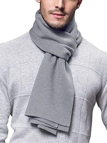 WANYING Winter Herbst Herren Strickschal Wolle Gestrickter Schal Warm Weich Einfach Schick Gentleman