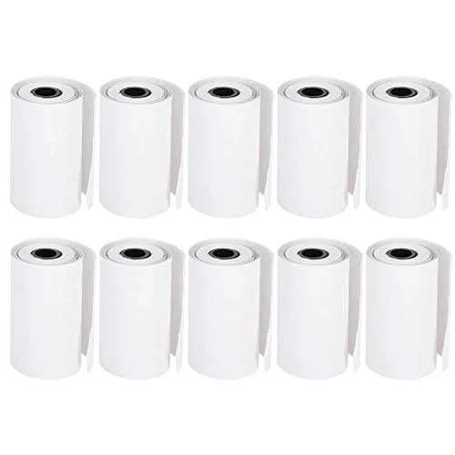 Thermorollen 10 Stück Kamera Druckpapier 55mm Sofortdruck Thermopapier Thermodrucker Bildetikett Memo für Minidrucker Kinderkamera
