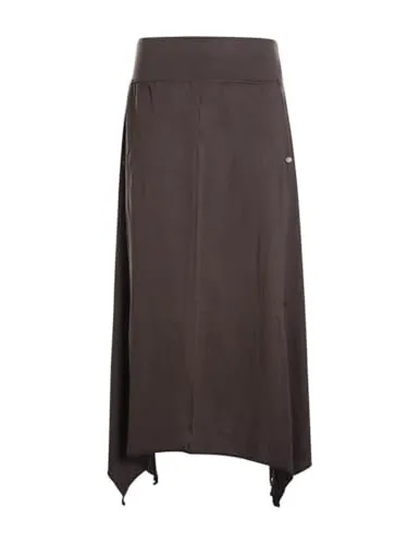 Vishes Damen A-Linie Rock Baumwolle Vintage braun 38-40 - Eleganter A-Linien Rock aus 100% Baumwolle, knielang und mit elastischem Bund für optimalen Komfort. Ideal für Freizeit und besondere Anlässe, vielseitig kombinierbar.