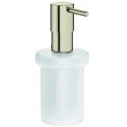 Grohe Essentials Seifenspender - Brushed Hard Graphite - Eleganter Seifenspender aus Glas und Metall mit 160 ml Füllmenge. Ideal für modernes Bad-Design, passend für verschiedene Halter der Essentials-Serie.