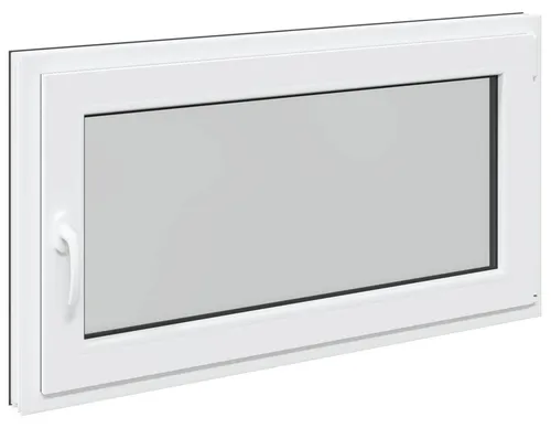 vidaXL Kellerfenster RISOR Anthrazit 110 x 50 cm aus PVC und Glas