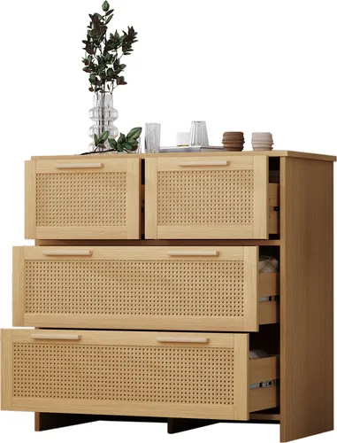 Moderne Kommode mit 4 Schubladen, 80x38x80 cm