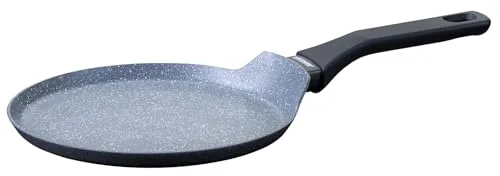 Fackelmann Crepepfanne Cosmo – Ø 25 cm aus gepresstem Aluminium, PFAS-freie Excilon Ceramic Beschichtung, Soft-Touch Griff, Reinigung per Hand