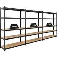 PROREGAL® Schwerlastregal Ragnar MegaDeal 2x 180x90x40cm - Schwerlastregal für Werkstatt und Garage mit 175kg Fachbodenlast, pulverbeschichtet für Langlebigkeit, einfach aufzubauen und in zwei Werkbänke umwandelbar.