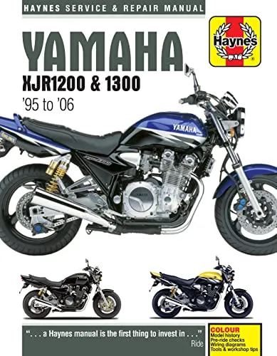 Yamaha XJR1200 & XJR1300 Haynes Repair Manual - Umfassendes Reparaturhandbuch für Yamaha XJR1200 & XJR1300 (95 - 06), ideal für DIY-Mechaniker und Motorradliebhaber.