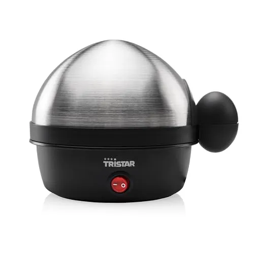 Tristar EK-3076 Eierkocher – Für 7 Eier, edelstahl-schwarz |