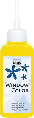 KREUL WINDOW COLOR FENSTERMALFARBE SONNENGELB 80 ml FENSTERFARBE 100ml/4,49€
