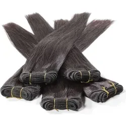 hair2heart Echthaar-Extension Premium Rohhaar Tresse 60cm von hair2heart