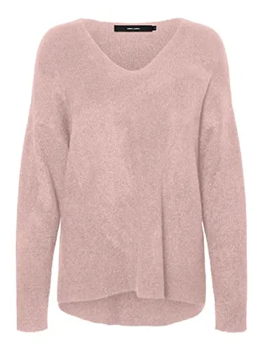 VERO MODA Strick Pullover mit V-Ausschnitt - Eleganter Langarm Sweater für Damen der dänischen Marke VERO MODA, ideal für stylische Looks und gemütliche Tage.