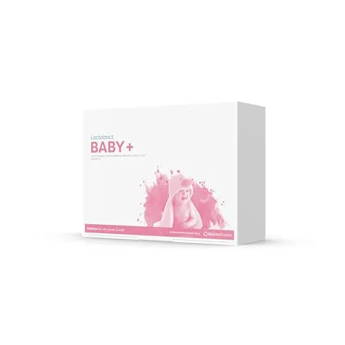 Lactobact Baby+ 90-Tage-Packung 180 G - Nahrungsergänzungsmittel mit 3 probiotischen Bakterienkulturen, ideal für Babys und Schwangere, gluten- und laktosefrei, unterstützt die gesunde Verdauung