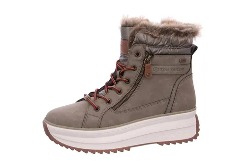 Tom Tailor Damen Stiefel mit Warmfutter - Wanderschuhe für Damen, wasserabweisend und warm gefüttert für optimalen Komfort in der kalten Jahreszeit. Ideal für stilvolle Winteroutfits!