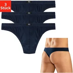 H.I.S String (3er-Pack) aus weichem Baumwoll-Stretch - Funktionsunterwäsche mit elastischem Taillenbund und optimalem Sitz, perfekt für jeden Tag und verhindert sichtbar Unterwäsche unter der Kleidung.