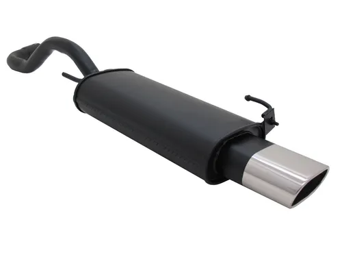 NOVUS SPORTAUSPUFF VW POLO 4 IV 6N + 6N2 - 135x75 Endschalldämpfer - Schalldämpfer aus hochwertigem Stahl mit Edelstahl-Endrohr für verbesserte Leistung und sportlichen Sound.
