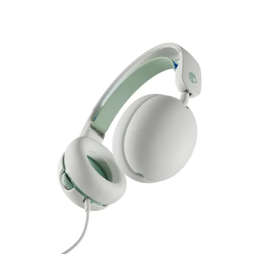 Skullcandy Grom - On-Ear Kopfhörer mit Mikrofon - Kabelgebundene On-Ear Kopfhörer mit 3,5 mm Stecker, ideal für klaren Sound und bequemes Tragen, erhältlich in der trendigen Farbe Bone Seafoam.