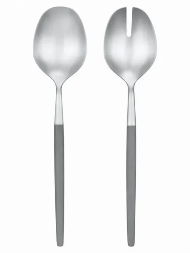 Blomus Salatbesteck Maxime Sharkskin, Edelstahl und Kunststoff - Elegantes Servierbesteck in modernem Design, ideal für stilvolles Servieren von Salaten und Beilagen.