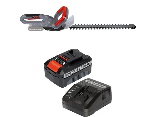 KRAFTIXX® Heckenschere KX-AHS 1858 Li – 3-tlg. Set mit Akku