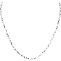 Valeria Kette 89192695 - Elegante 375er Weißgold Kette - Ketten für Damen, gefertigt aus hochwertigem 375er Weißgold, ideal für stilvolle Akzente zu jedem Outfit.