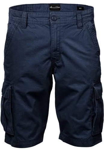 Amaci&Sons Cargoshorts SAUGET Herren Bermuda Shorts W34 - Bequeme und pflegeleichte Cargoshorts aus 100% Baumwolle, ideal für Freizeit und Alltag. Mit praktischen Taschen für zusätzlichen Stauraum.