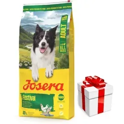 JOSERA Festival Hundefutter 12,5 kg - Überraschung für Ihren Hund - Hochwertiges Futter mit Ente, Reis, Lachs und köstlicher Sauce, perfekt für anspruchsvolle Hunde. Ideal für eine ausgewogene Ernährung!