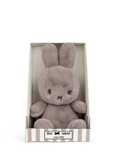 Bon Ton Toys Kuscheltier Cozy Miffy - Grau/Taupe in Geschenkbox - Kuscheltiere – Handgefertigte Cozy Miffy aus recyceltem Polyester, flauschig weich und ideal als Geschenk zur Geburt oder Taufe, kommt in einer eleganten Geschenkbox.