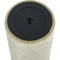 vidaXL Kratzsäule 8x35cm Beige - Ideal für Ihre Katze - Kratzsäule für Katzen, aus strapazierfähigem Sisal, bietet perfekten Platz zum Kratzen und Spielen. Schützt Möbel und fördert den natürlichen Kratzinstinkt.