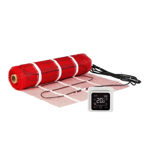 m² Set Elektrische Fußbodenheizung 900 Watt 1200 x 50 cm + WiFi Raumthermostat 6