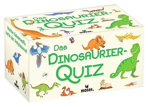 Moses. 90376 Das Dinosaurier-Quiz l Kinderquiz für kleine Dino-Fans l Für Kinder ab 8 Jahren und 2-5 Spieler