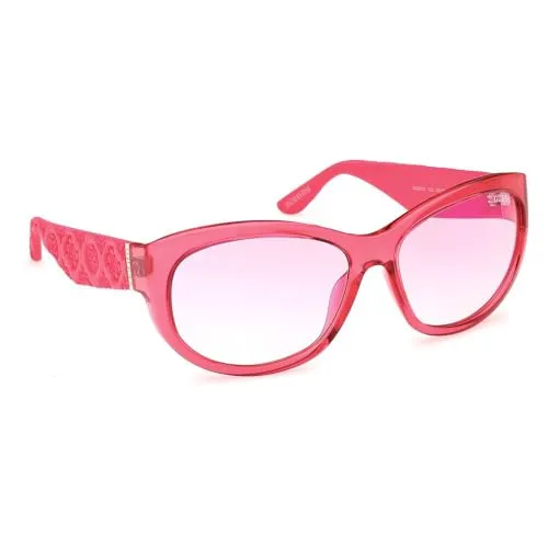 Guess Sonnenbrille GU00131 72U 60 Damen Rosa - Sonnenbrille für Damen in elegantem Rosaton, mit 100% UVA & UVB Schutz und verspiegelten Gläsern für optimalen Style und Schutz.