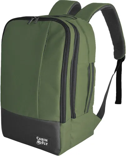 CabinFly Bellanca 40x20x25cm Rucksack Handgepäck Ryanair Reisetasche 20L Khaki