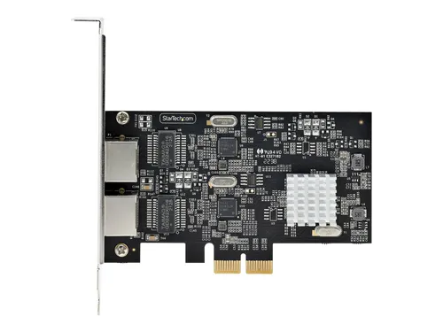 StarTech.com 2-Port 2.5Gbps NBASE-T PCIe Network Card - Netzwerkkarten mit Intel I225-V Chip, bietet blitzschnelle 2.5 Gbps Geschwindigkeiten für optimale Netzwerkleistung.
