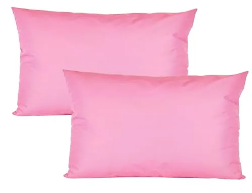 JACK 2er Set 40x60cm Outdoor Kissenhülle Kissenbezug Wasserfest Sitzkissen Lounge Kissen Garten Stuhl Lotus Effekt, Farbe:Rosa