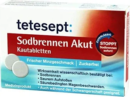 Tetesept Sodbrennen Akut Kautabletten 20 ST von Merz Consumer Care