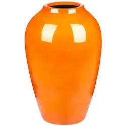 Blumenvase TERRASA Keramik 39 cm Orange in orange von Beliani