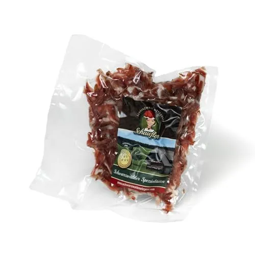 Schwarzwald Metzgerei – Schwarzwälder Schinkenstreifen mit herzhaft rauchigem Aroma – 200g Speckstreifen vom Bauch für Salate, Rührei, grüne Bohnen, Carbonara u.v.m.