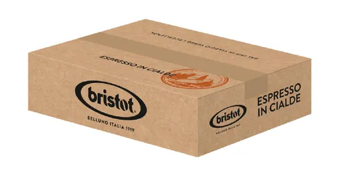 Bristot Espresso ESE Pads 44mm, 150 Stück - Mondo Barista - Genießen Sie italienischen Espresso mit den Bristot ESE Pads. Dunkel geröstete Arabica- und Robusta-Mischung für ein nussiges Aroma. Ideal für Kaffeeliebhaber, die Qualität schätzen.