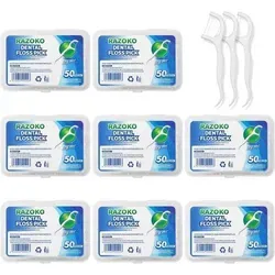 Zahnseide Sticks Dental Floss Interdental Flosser mit tragbarem Etui - Praktische Zahnseide Sticks für eine gründliche Zahnpflege unterwegs. Mit 2-in-1-Funktion zur Entfernung von Plaque und Speiseresten. Ideal für Reisen dank tragbarem Etui und hochwertigem, lebensmittelechtem Material.