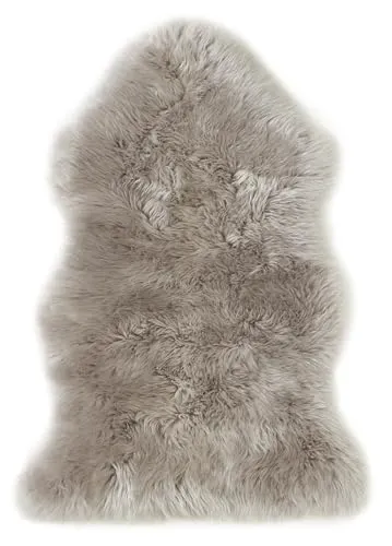 -LUXOR- living Lammfell Schaffell Teppich 60 x 85 cm - Teppiche Gegend: Kuscheliger Schaffell Teppich mit 50 mm Florhöhe, ideal als Sitzfläche oder Bettvorleger – jedes Stück ein einzigartiges Unikat!