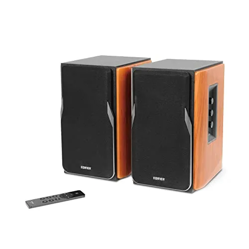 Edifier R1380DB - 42 W Heimkino Lautsprecher, hochwertiger Klang mit elegantem Holzdesign